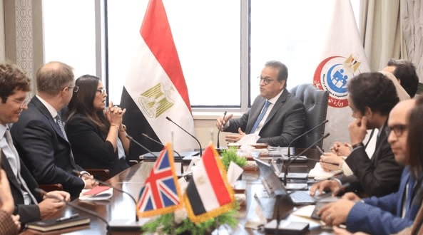 مصر وبريطانيا ودعم غزة صحيا